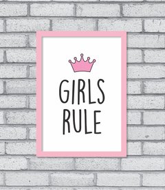 Quadro Girls Rule - comprar online