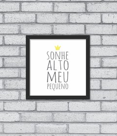 Quadro Sonhe Alto Aqua - comprar online