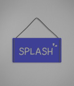 Plaquinha Splash em Acrílico na internet