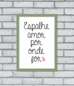 Quadro Espalhe Amor - loja online