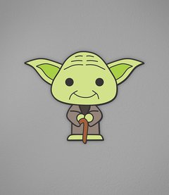 Placa Cute Yoda - comprar online