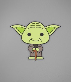 Placa Cute Yoda