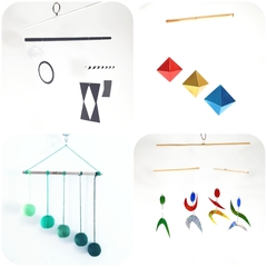 Kit com 4 Móbiles Montessorianos - Montessori - comprar online