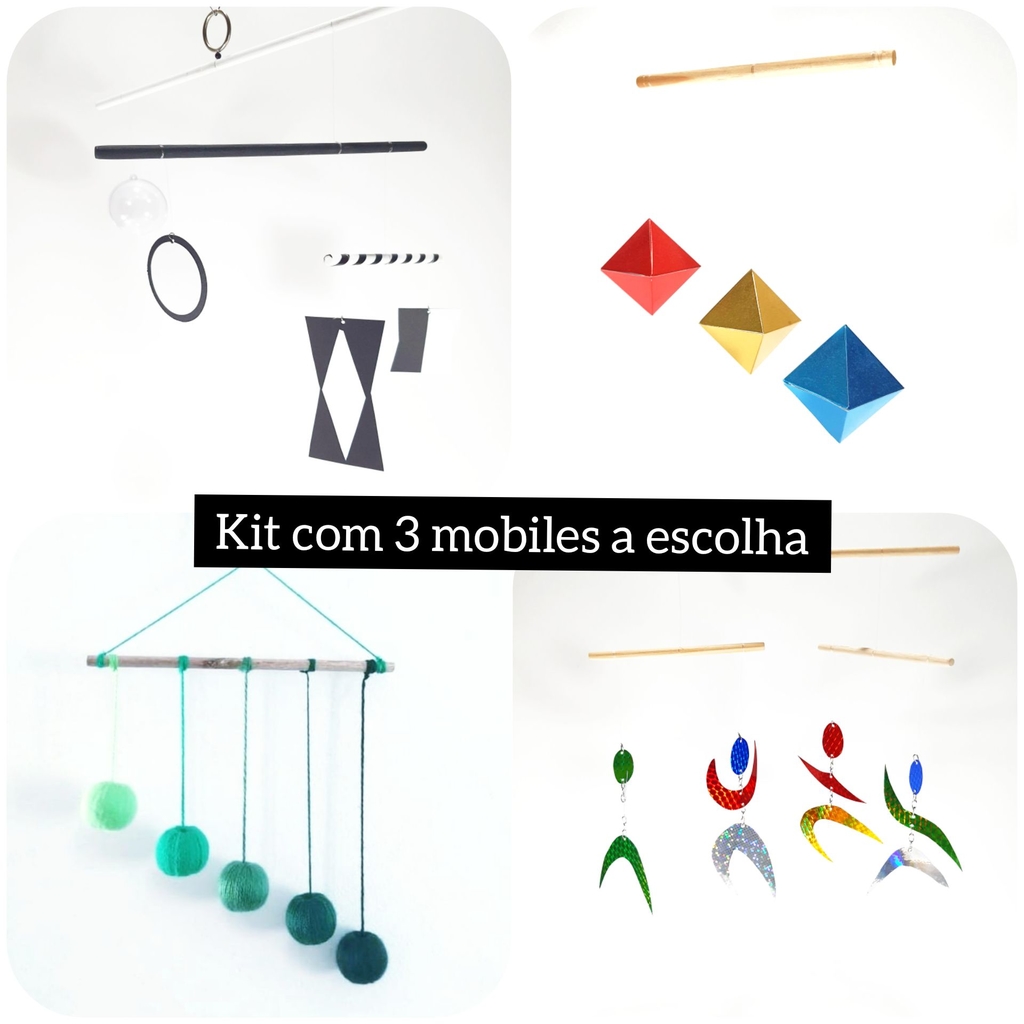 Cavalete Montessori para Móbiles - Madeirinha