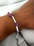 Pulsera Jazmín Violeta 19 Cm Acero Quirúrgico