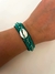 Pulsera Hindú Mostacillos Ostra Verde