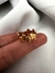 Anillo Regulable Ovalitos Acero dorado - comprar online