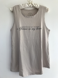 Musculosa con estampa en el frente