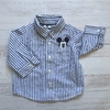 Camisa rayada manga larga. GAP. T 6-12 meses