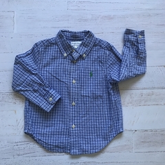 Camisa cuadrillé manga larga. T 18 meses. POLO RALPH LAUREN.