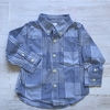 Camisa manga larga a cuadros. GAP. T 12-18 meses