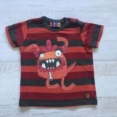 Remera manga corta. OWOKO. T 12 meses