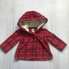 Campera de micro polar con capucha. CARTERS. 6 meses