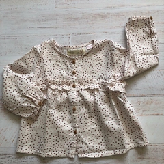 Camisa a lunares. ZARA. T 12-18 meses