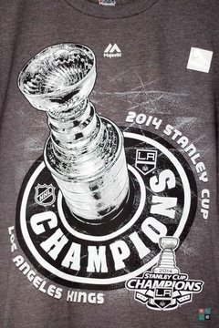 Camisa Majestic NHL Los Angeles Kings Stanley Cup Champions T-shirt na internet