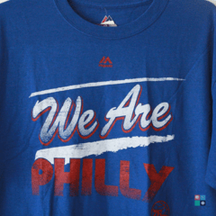 Camisa Majestic NBA Philadelphia 76ers We Are Philly T-Shirt Draft Store