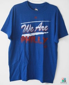 Camisa Majestic NBA Philadelphia 76ers We Are Philly T-Shirt Draft Store