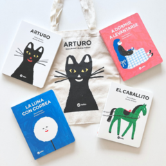 Pack Cuando los gatos vuelan - Cuatro libros cartoné + Bolsa de tela estampada