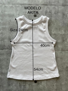 MUSCULOSA AKITA RAYADA II - Coquetas Lencería de Diseño