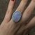 Anillo calado con piedra luna (medida 13) - comprar online