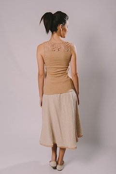 Fabric skirt with lace on the bar - buy online