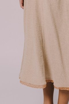 Fabric skirt with lace on the bar on internet