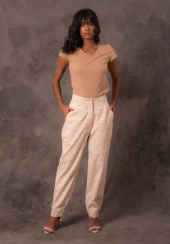 Jacquard fabric pants
