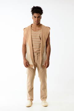 Men's trousers with elastic back