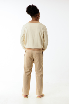 Cotton trousers with pleats - buy online