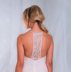 Dress with lace on the back on internet