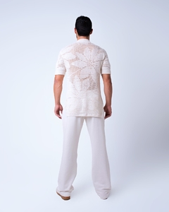 Unisex blouse with cecropia leaf design - buy online