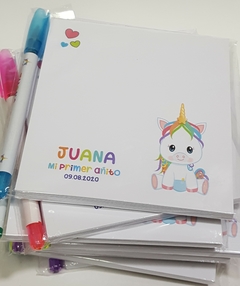 Libretas Imantadas Personalizadas de 10x10 con mini birome en internet