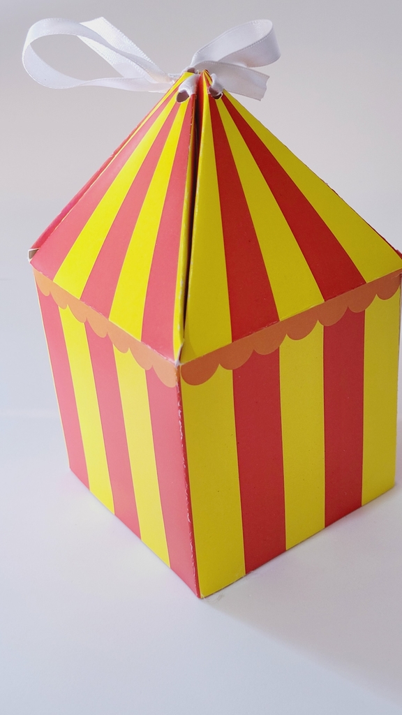 Cajas o Cajitas cartón cumpleaños para chuches Circo
