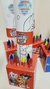 Caja cubo + crayones + dibujos para pintar - comprar online