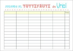 Block de Tutifruti Personalizados x 50 hojas cada uno Ideal Cumpleaños Comunión - tienda online