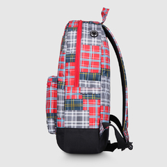 Mochila Classic Red Plaid Printing - Mooka