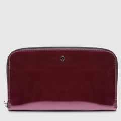 Billetera Quantum Charol Bordo - comprar online