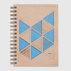 Cuaderno de Madera Triángulos A5 - comprar online