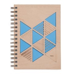 Cuaderno de Madera Triángulos A4