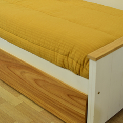 Acolchado Cama 1.50 x 2.40 Tusor Bitrama Mostaza - comprar online