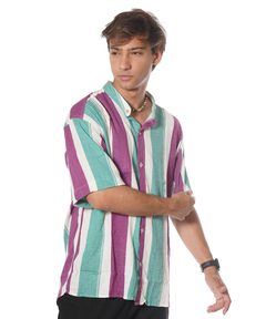 Imagen de Camisa Rayas Over Size M/C