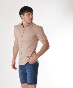 Camisa lino clasico M/C - tienda online