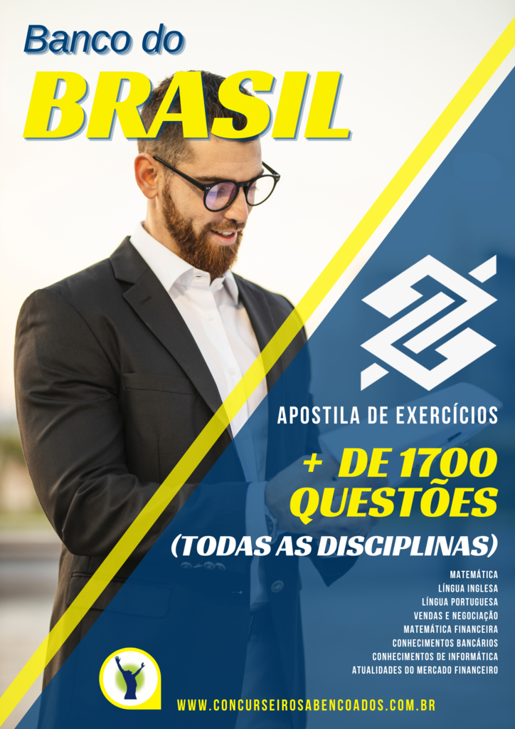 Kit Apostila Banco Do Brasil Escriturário + Questões - Solução Cursos e  Concursos