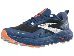 Brooks Cascadia 17 GTX Men's Shoes - Black/Blue/Firecrack