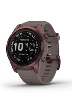 Garmin fenix 7S Sapphire Solar GPS Watch Dark bronze ti