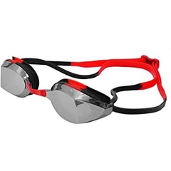 TYR EDGE-X RACING MIRRORED ADULT GOGGLES silver red