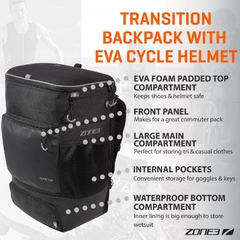 Zone3 Transition Backpack with EVA Cycle Helmet Compartment - comprar online