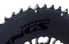 ROTOR 110x5 Aero Oval Chainring - Black Edition na internet