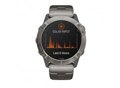 Garmin fēnix 6X Multisport GPS Watch - Pro Solar Editions - titanium/titanium - comprar online