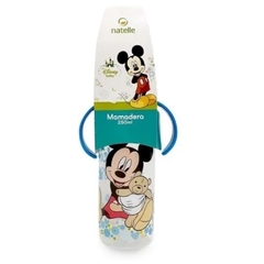 NATELLE Mamadera 250ml Tetina Silicona Asas Mickey - Minnie Disney 3m+